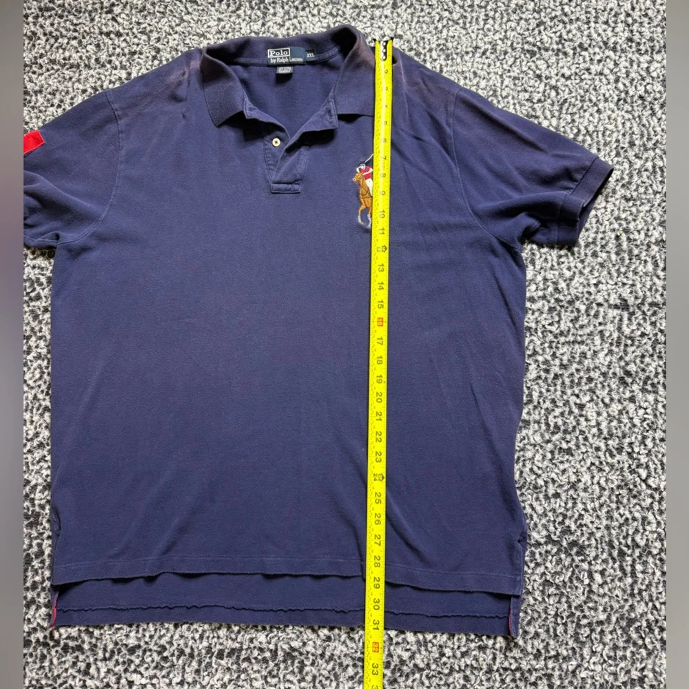 Polo by Ralph Lauren 100% Cotton Navy Blue Polo Shirt